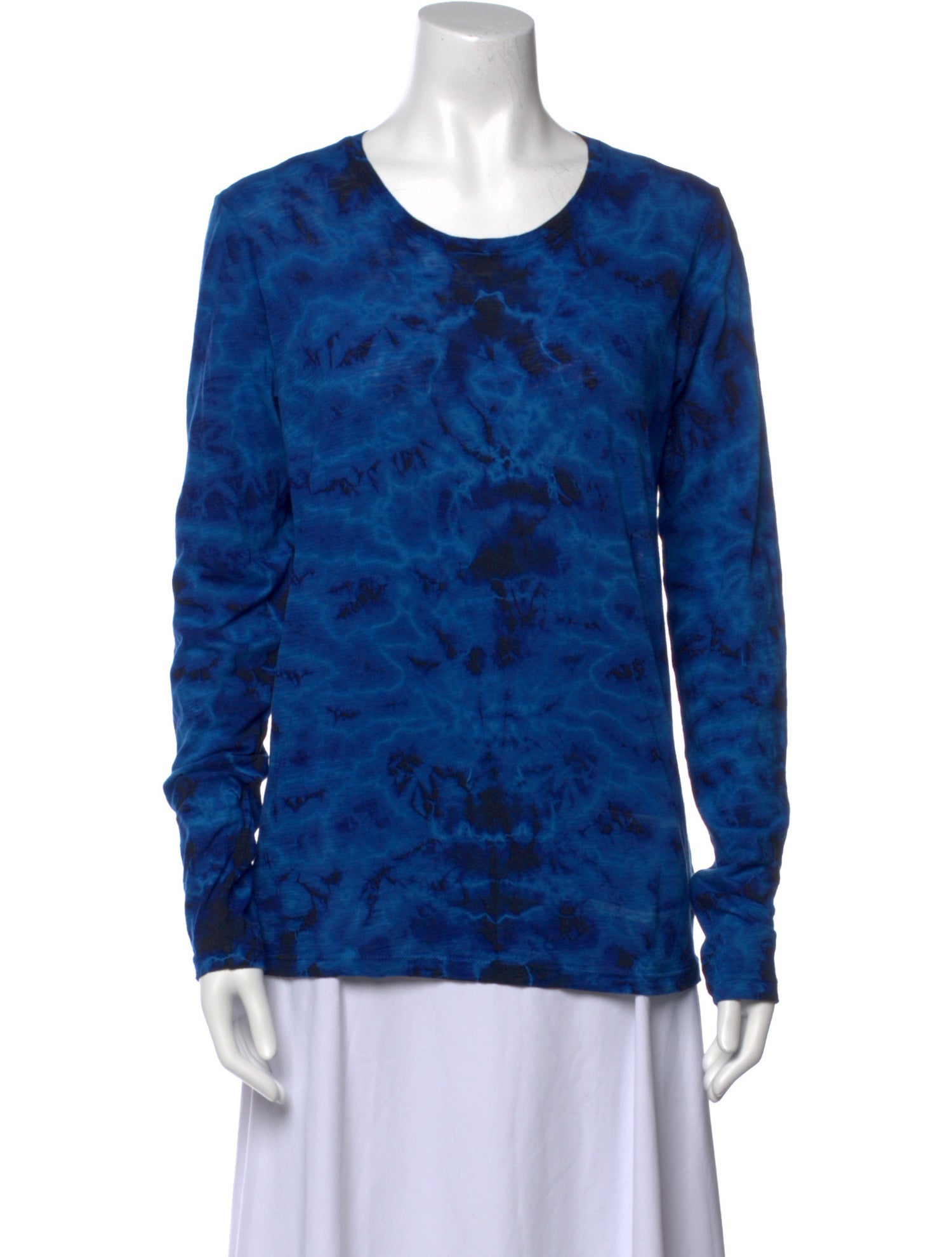 Proenza Schouler Tie-Dye Print Scoop Neck Sweatshirt