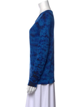 Proenza Schouler Tie-Dye Print Scoop Neck Sweatshirt