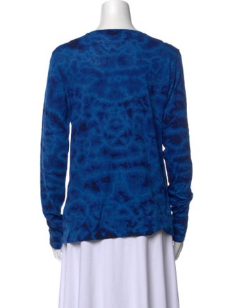 Proenza Schouler Tie-Dye Print Scoop Neck Sweatshirt