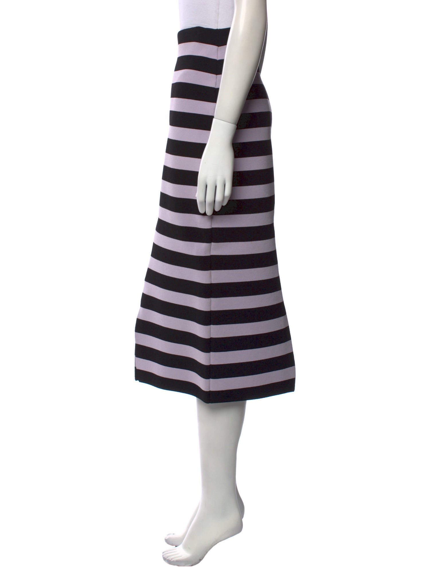 Proenza Schouler Striped Midi Length Skirt