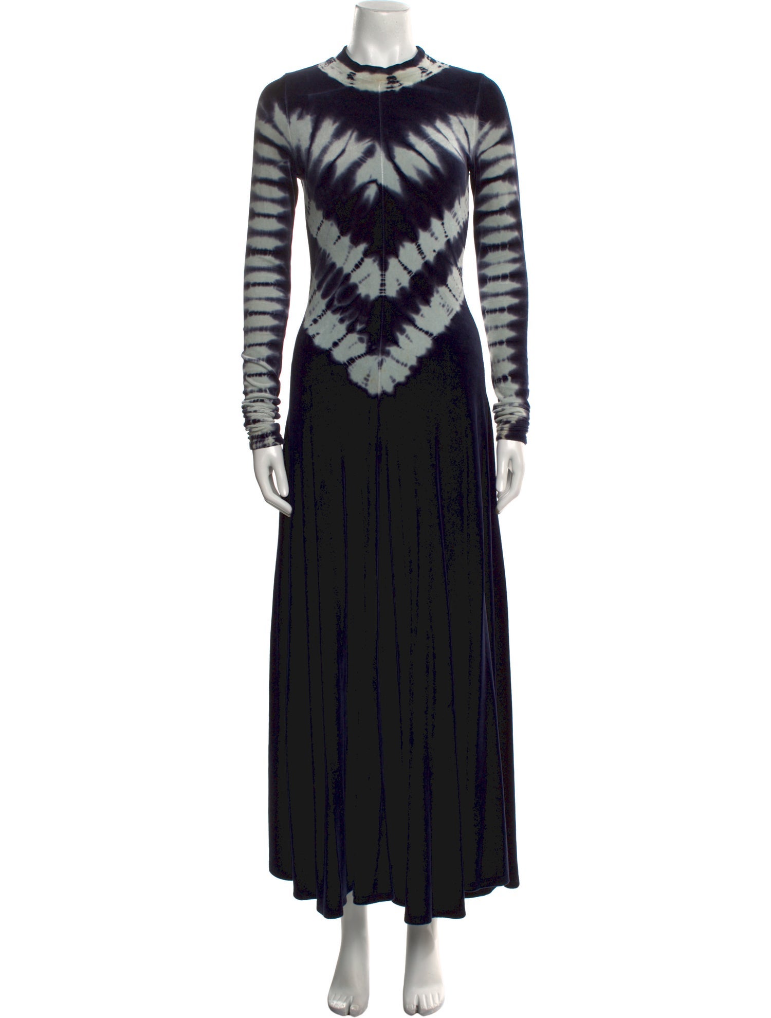 Proenza Schouler Tie-Dye Print Long Dress