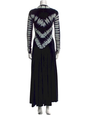 Proenza Schouler Tie-Dye Print Long Dress
