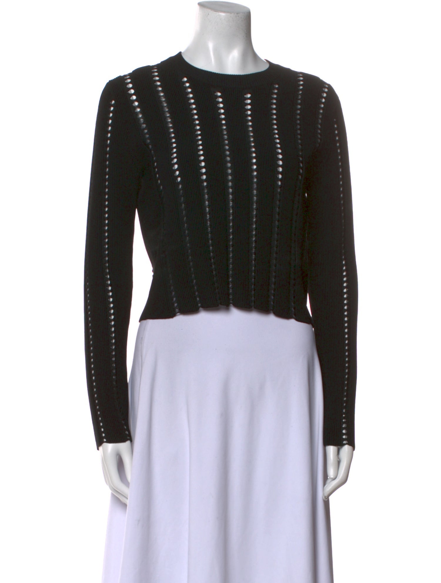 Proenza Schouler Striped Crew Neck Crop Top