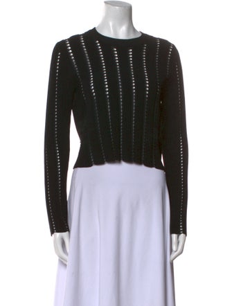 Proenza Schouler Striped Crew Neck Crop Top