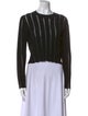 Proenza Schouler Striped Crew Neck Crop Top