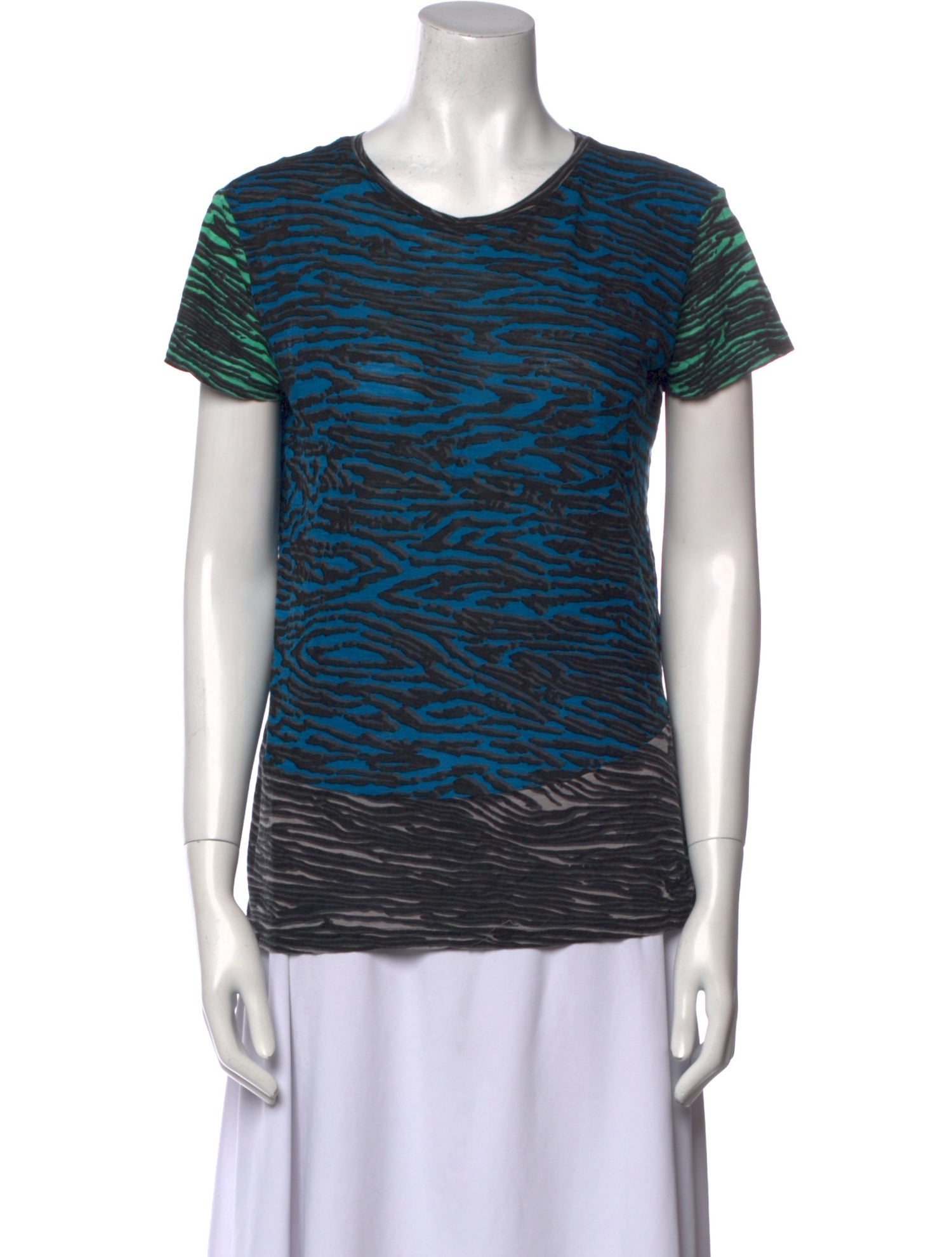 Proenza Schouler Printed Scoop Neck T-Shirt