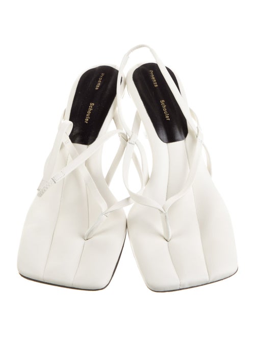 Proenza Schouler Leather Slingback Sandals