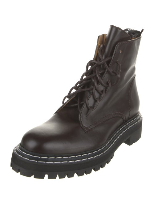 Proenza Schouler Leather Combat Boots
