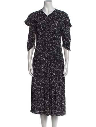 Proenza Schouler Printed Midi Length Dress