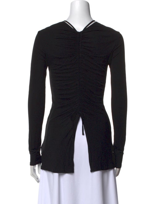 Proenza Schouler V-Neck Long Sleeve Top