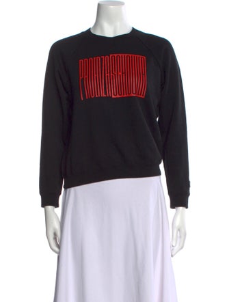 Proenza Schouler Graphic Print Crew Neck Sweatshirt