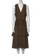 Proenza Schouler Printed Midi Length Dress