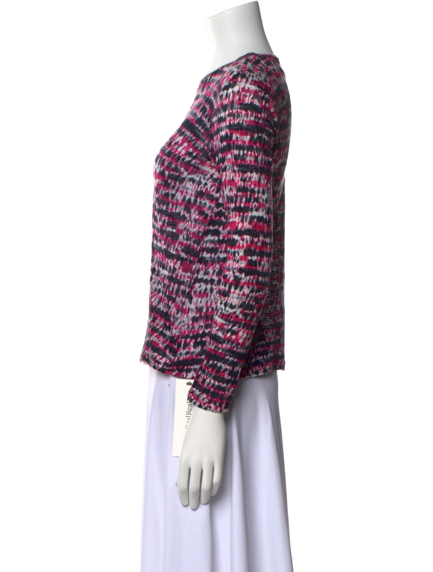 Proenza Schouler Printed Bateau Neckline Blouse