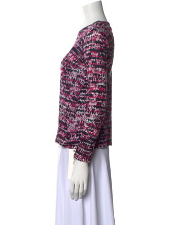 Proenza Schouler Printed Bateau Neckline Blouse