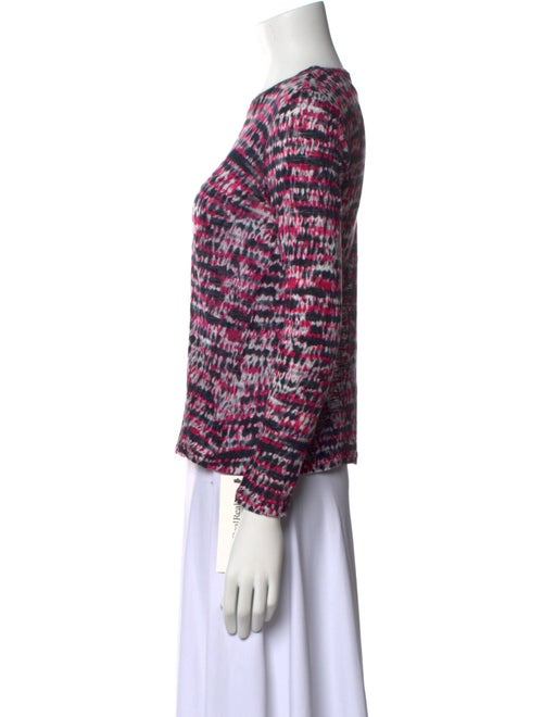 Proenza Schouler Printed Bateau Neckline Blouse