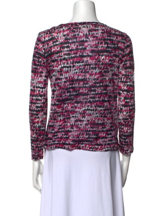 Proenza Schouler Printed Bateau Neckline Blouse