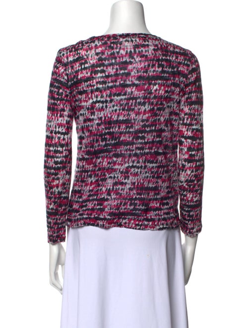 Proenza Schouler Printed Bateau Neckline Blouse