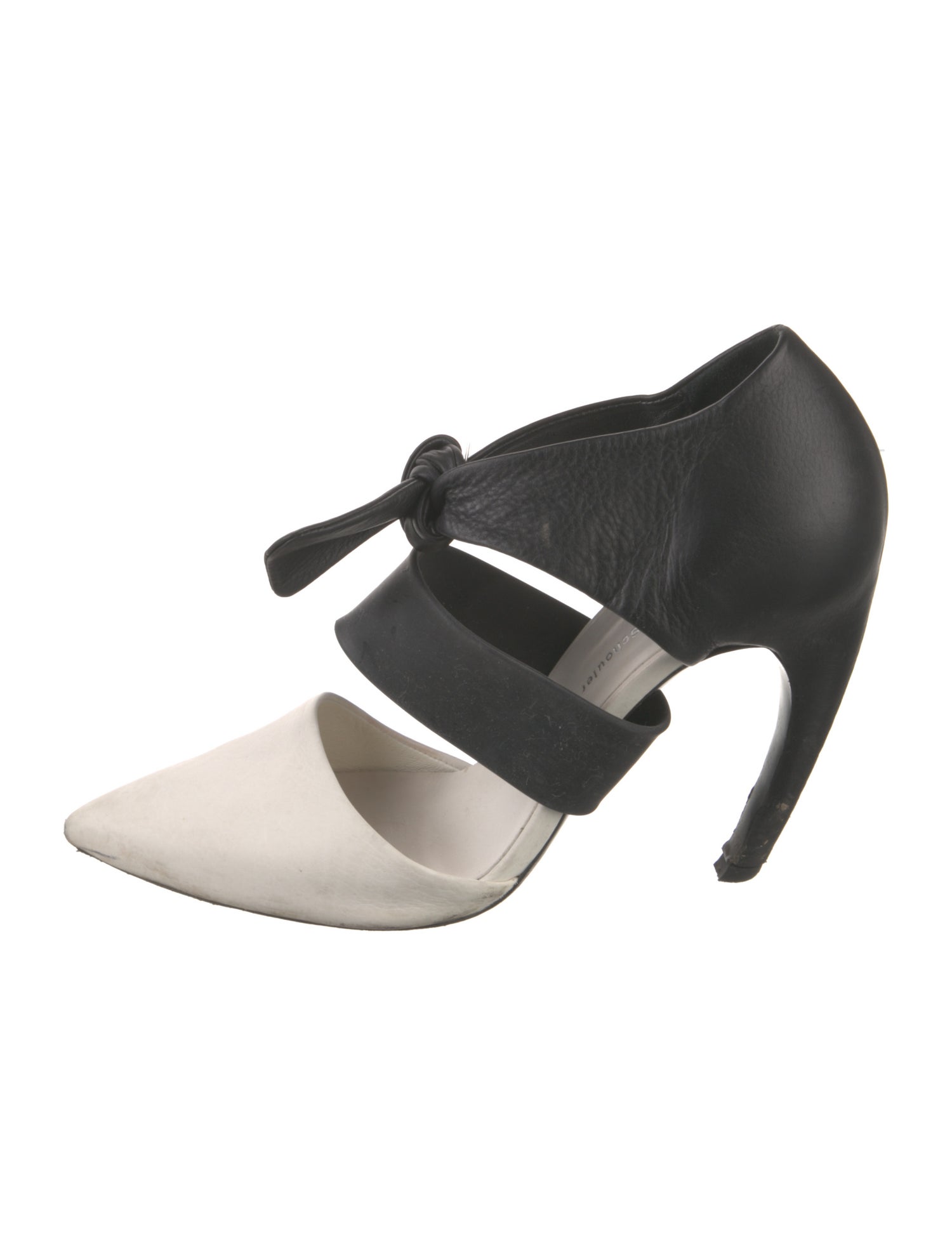 Proenza Schouler Leather Colorblock Pattern Pumps