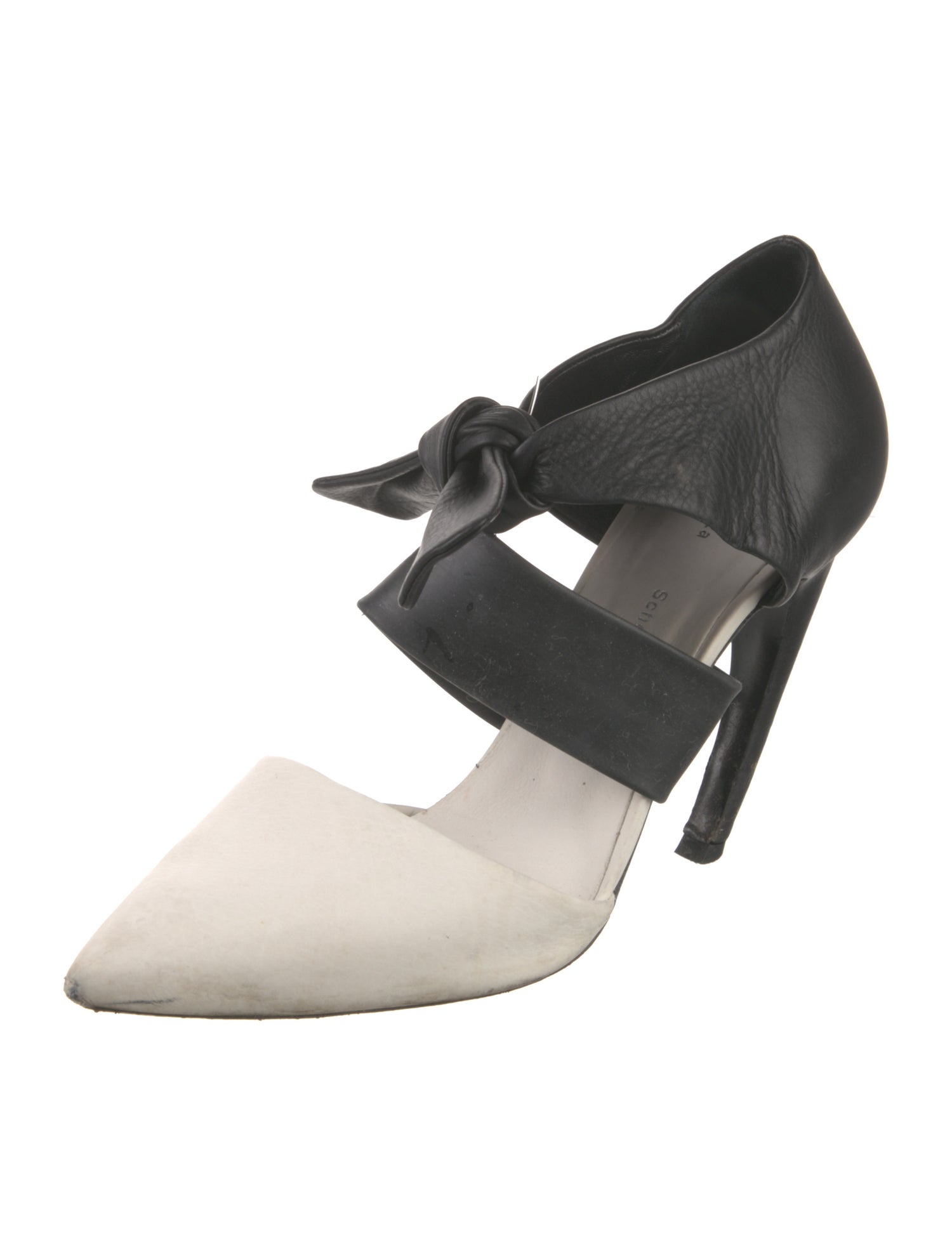 Proenza Schouler Leather Colorblock Pattern Pumps