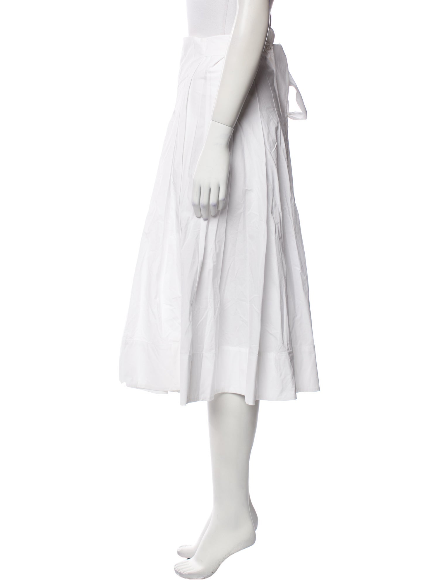 Proenza Schouler Pleated Accents Midi Length Skirt