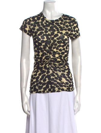 Proenza Schouler Animal Print Crew Neck T-Shirt