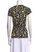 Proenza Schouler Animal Print Crew Neck T-Shirt