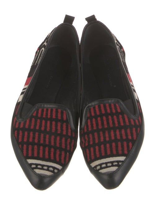 Proenza Schouler Leather Printed Loafers