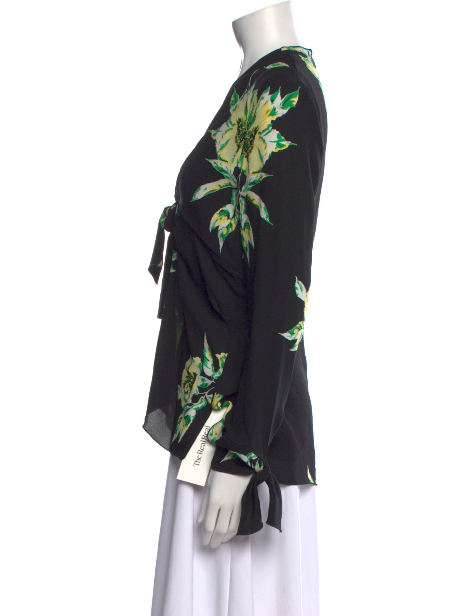 Proenza Schouler Silk Floral Print Blouse