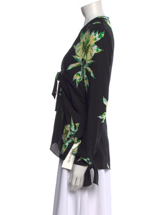 Proenza Schouler Silk Floral Print Blouse
