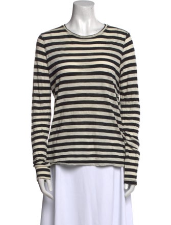 Proenza Schouler Striped Crew Neck Top