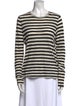 Proenza Schouler Striped Crew Neck Top