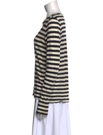 Proenza Schouler Striped Crew Neck Top