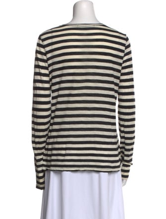 Proenza Schouler Striped Crew Neck Top