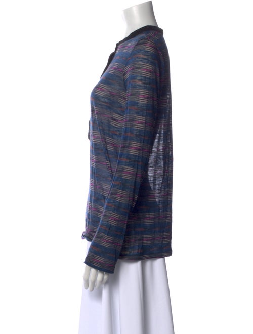 Proenza Schouler Striped Crew Neck Polo