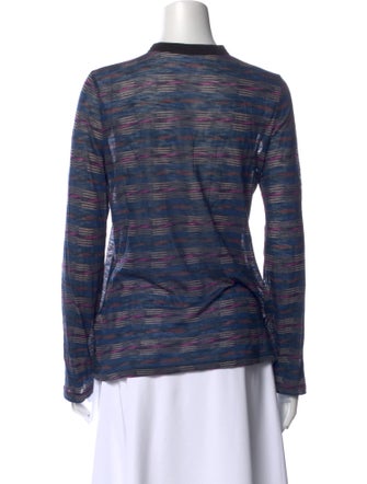 Proenza Schouler Striped Crew Neck Polo