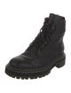 Proenza Schouler Leather Whipstitch Trim Combat Boots