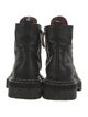 Proenza Schouler Leather Whipstitch Trim Combat Boots