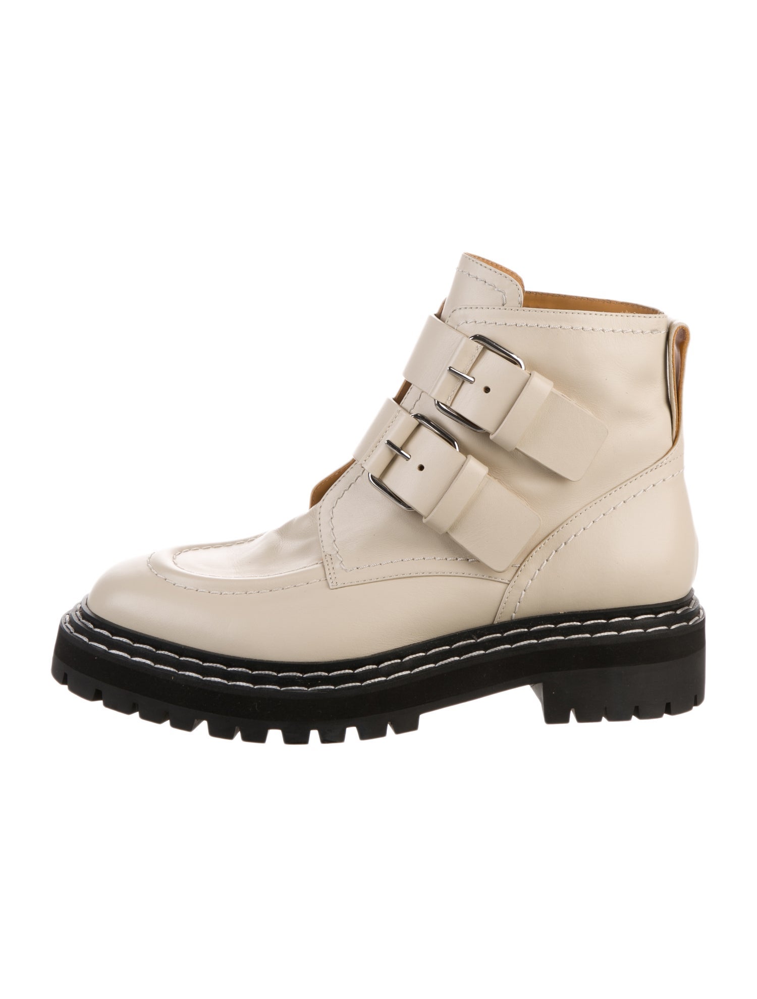 Proenza Schouler Leather Combat Boots