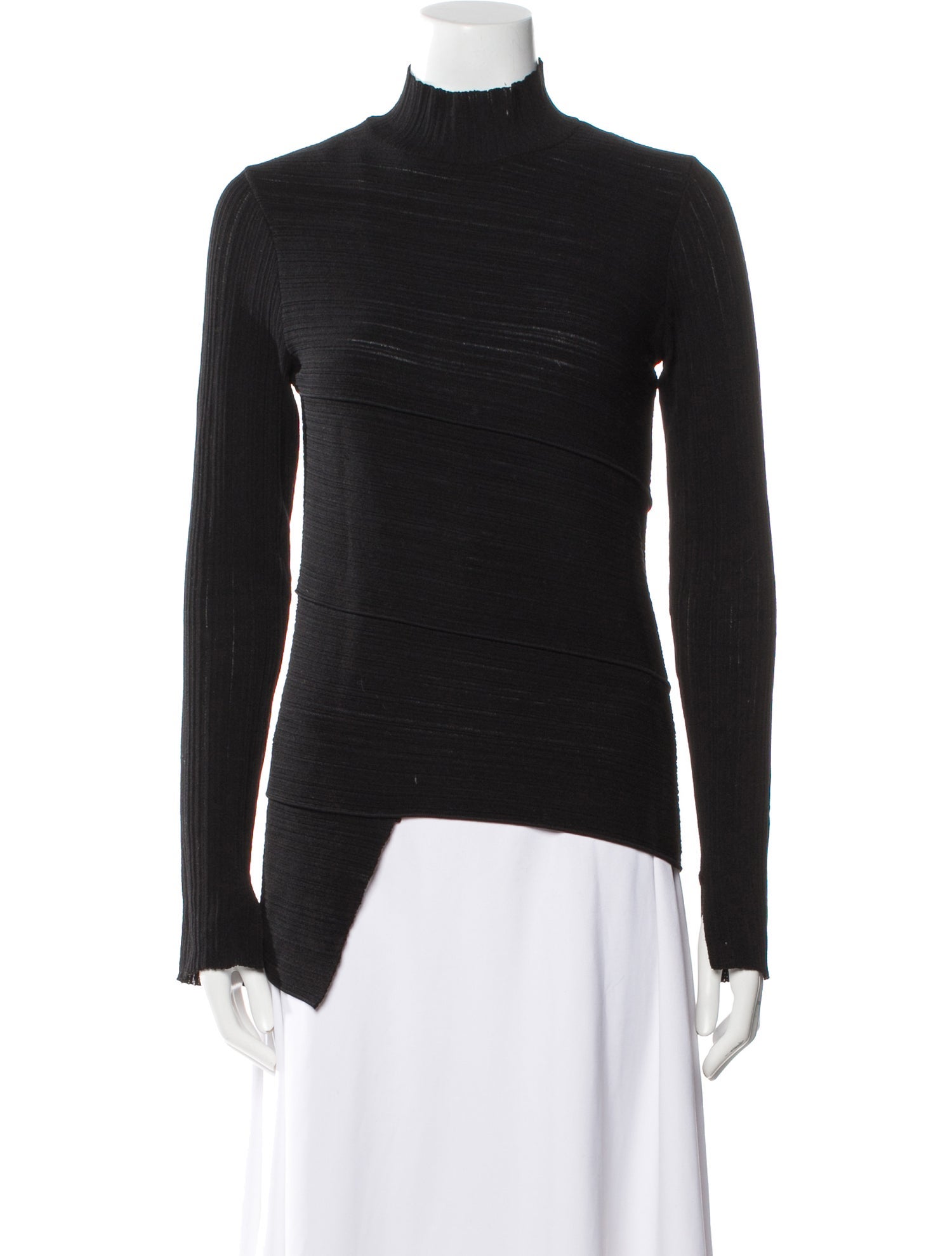 Proenza Schouler Mock Neck Long Sleeve Top