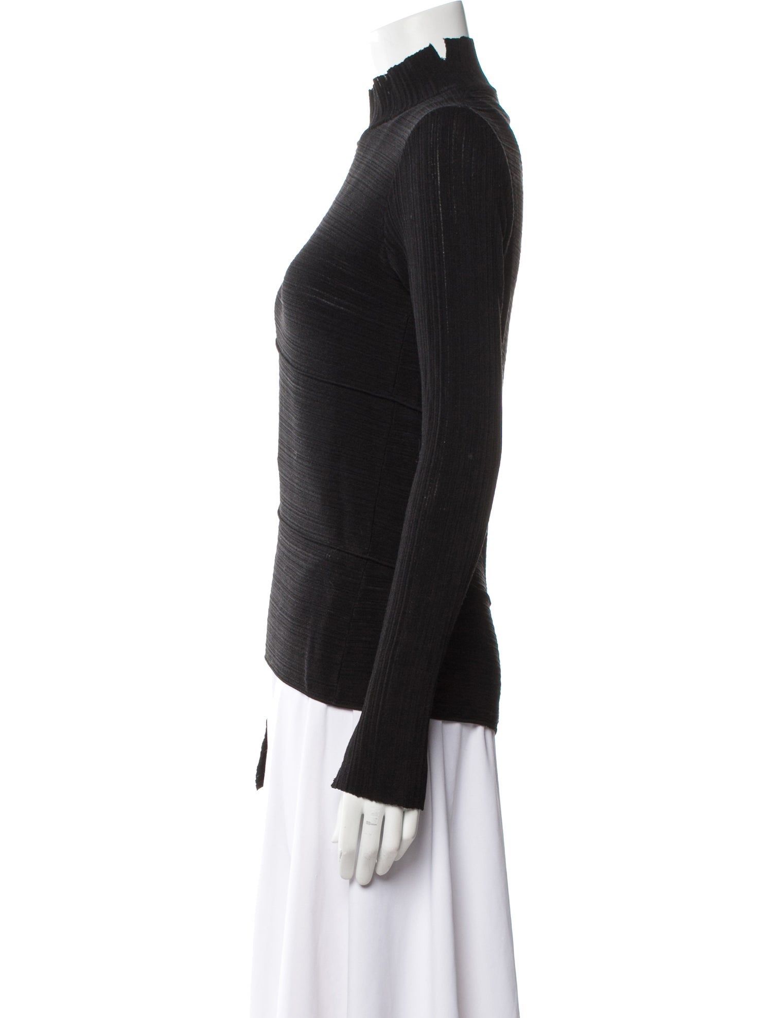 Proenza Schouler Mock Neck Long Sleeve Top