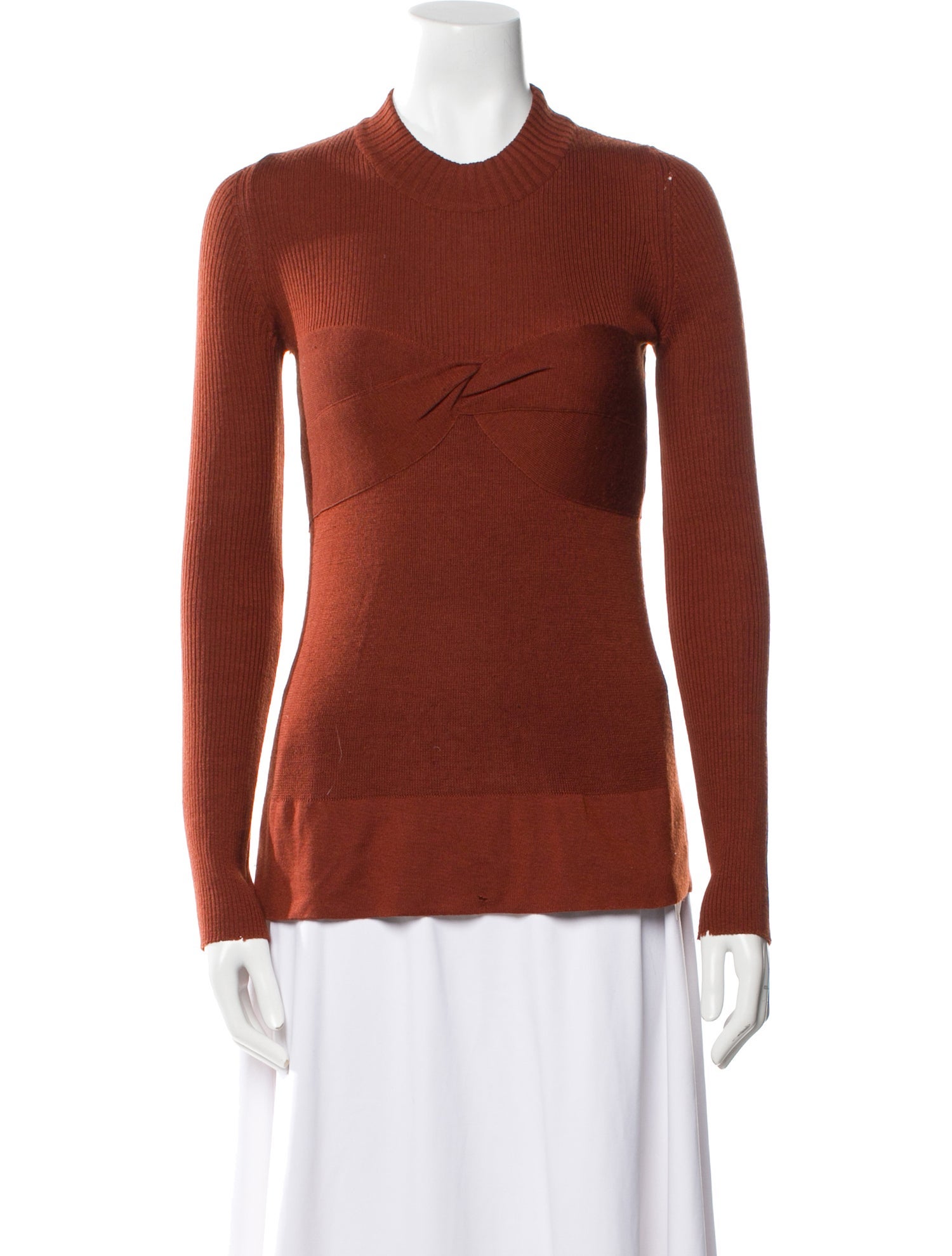 Proenza Schouler Wool Mock Neck Top