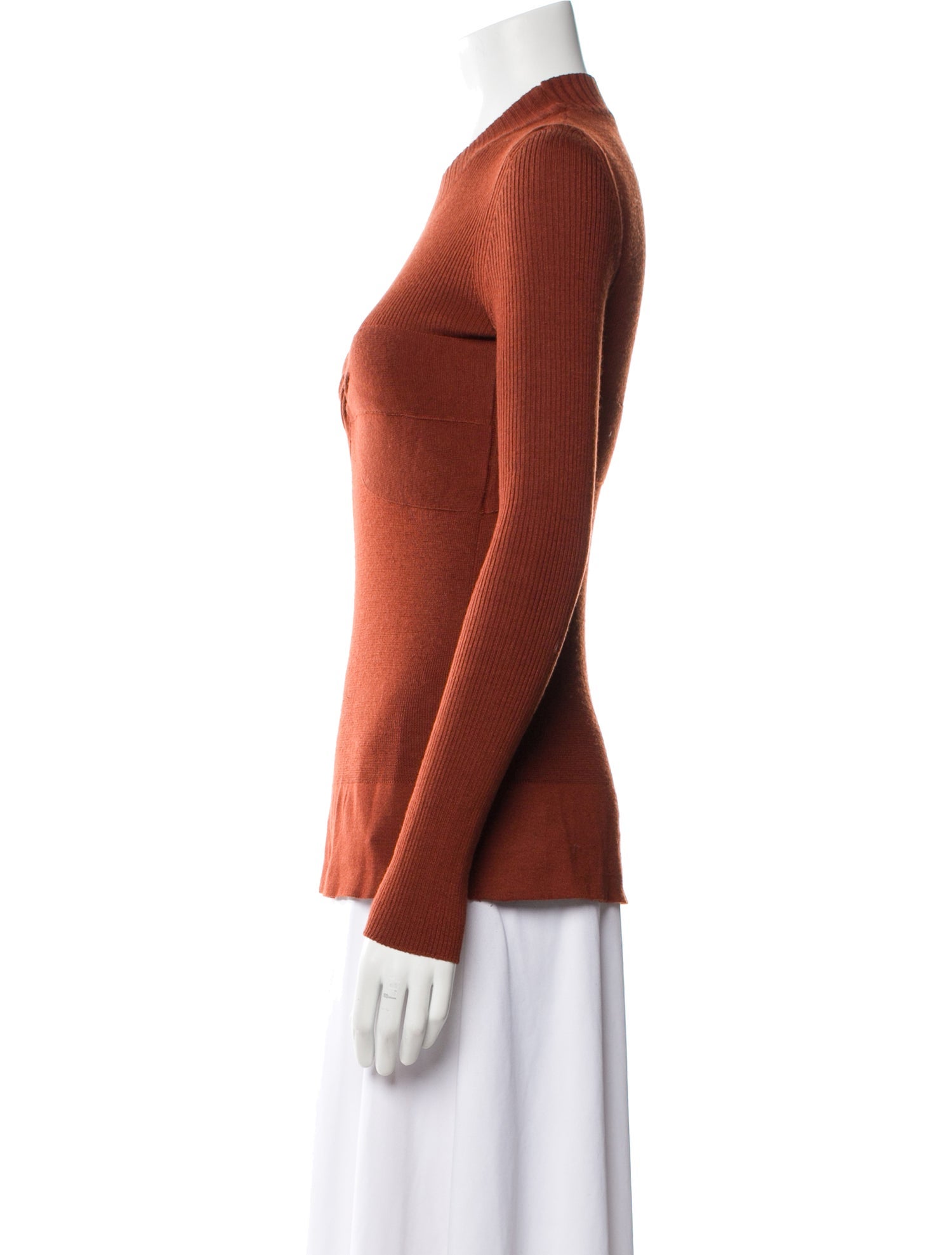 Proenza Schouler Wool Mock Neck Top