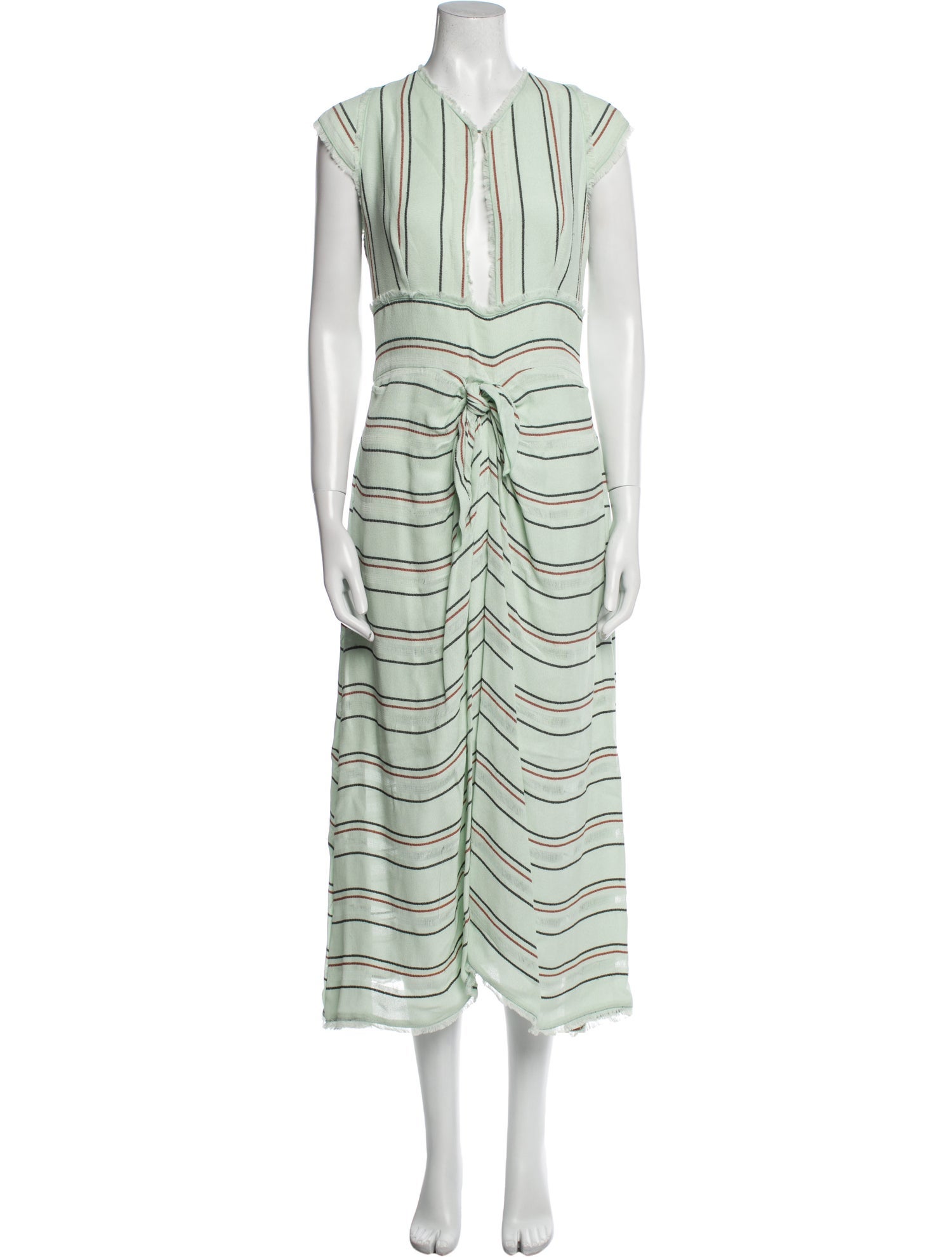 Proenza Schouler Striped Long Dress