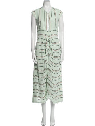 Proenza Schouler Striped Long Dress
