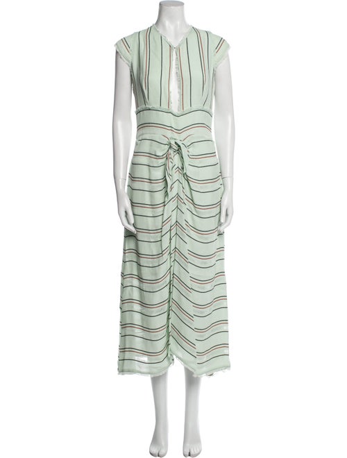 Proenza Schouler Striped Long Dress