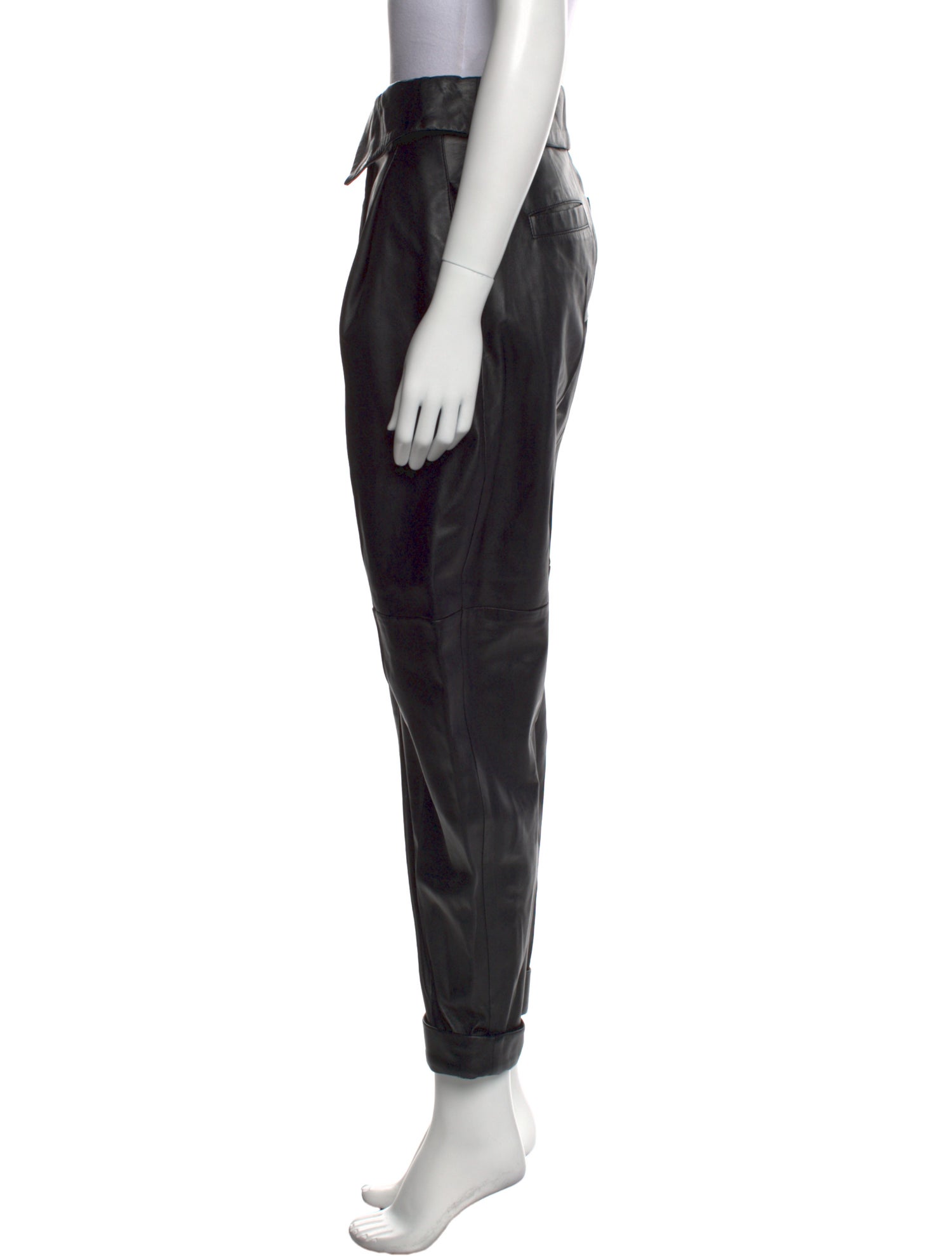 Proenza Schouler Lambskin Straight Leg Pants