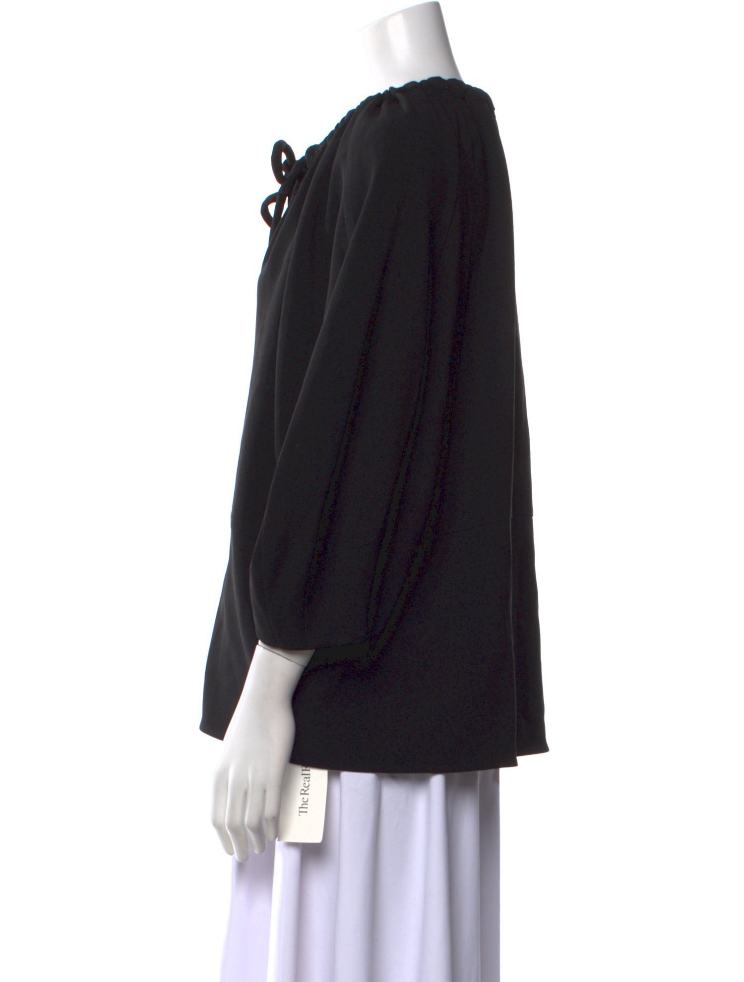 Proenza Schouler V-Neck Three-Quarter Sleeve Blouse