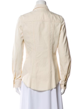 Proenza Schouler Long Sleeve Button-Up Top