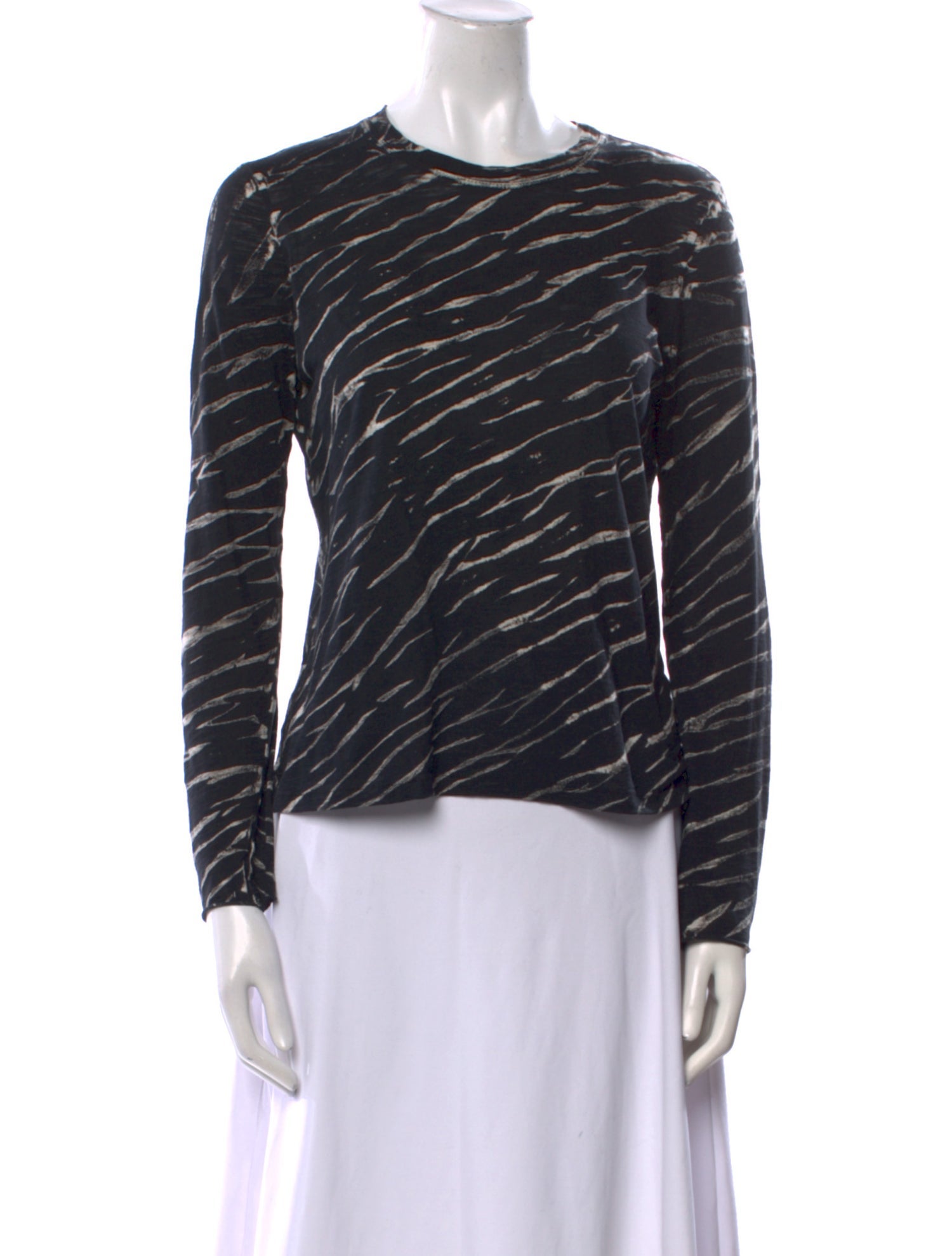 Proenza Schouler Printed Crew Neck Top