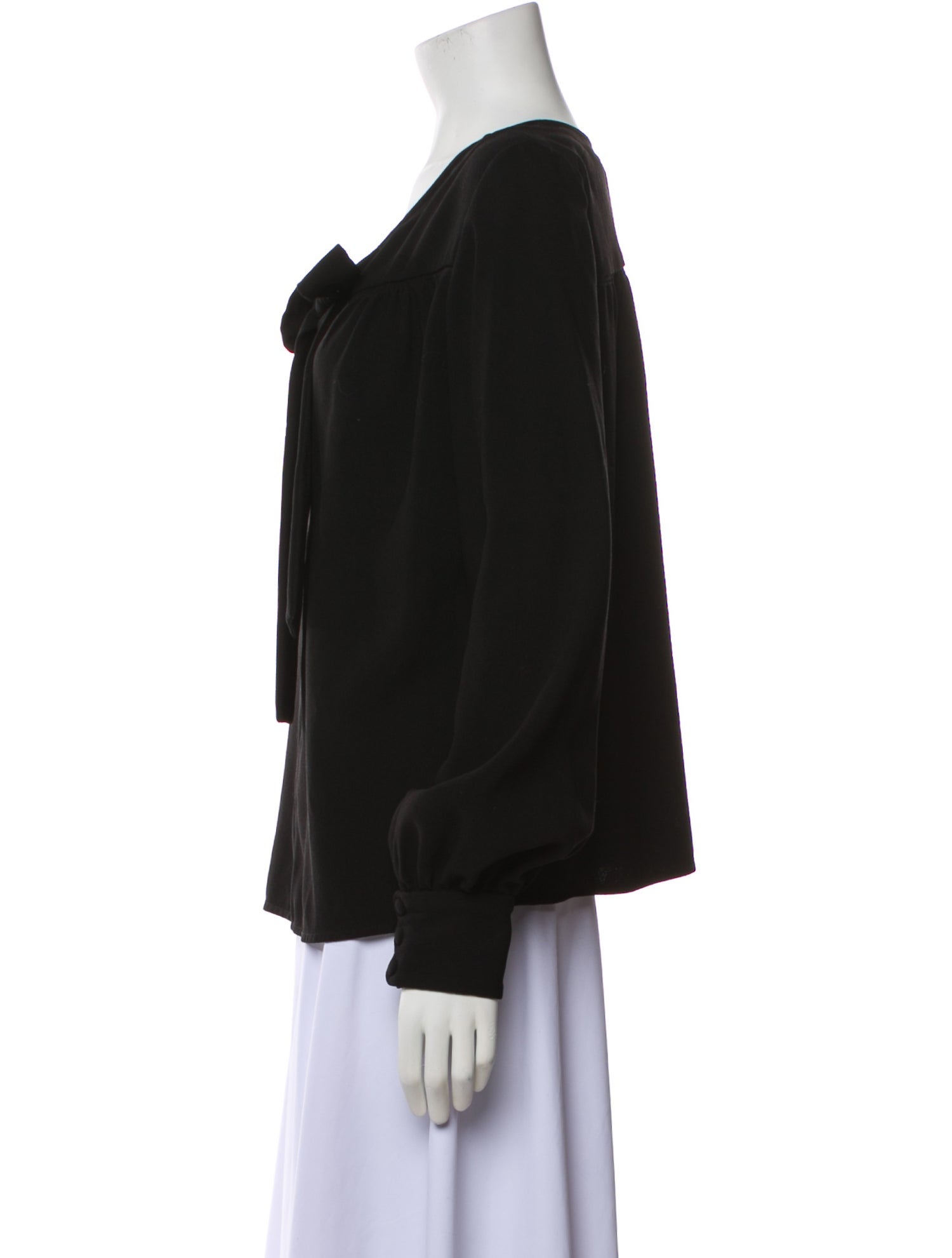 Proenza Schouler V-Neck Long Sleeve Blouse